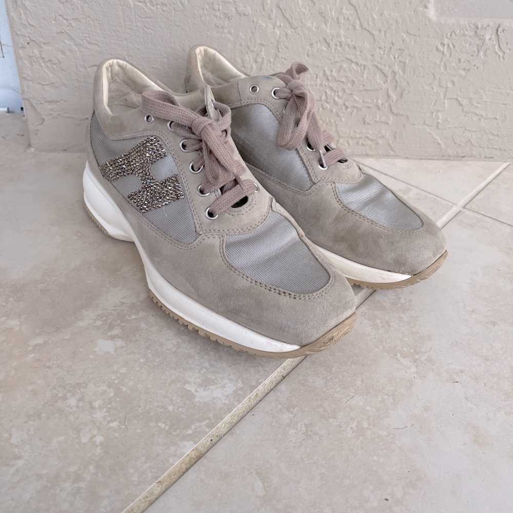 Hogan interactive beige sneakers size 37 or 7